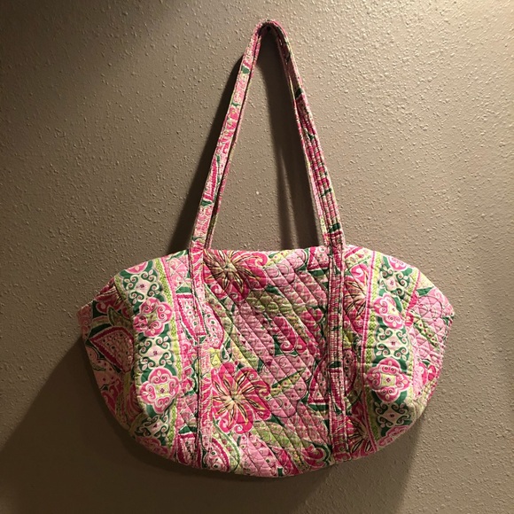 Vera Bradley Handbags - Vera Bradley Large Duffle FLAWED Pink